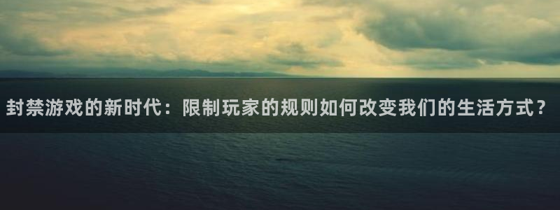亿万28有什么寓意：封禁游戏的新时代：限制玩家的规则如何改变我们的生活方式？